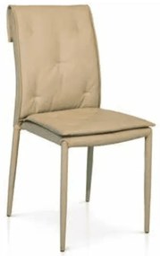 Scaun Solan, structura metalica, piele ecologica - GRI