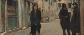 Tablou - John Singer Sargent, Street in Venice, reproducere (120x50 cm)