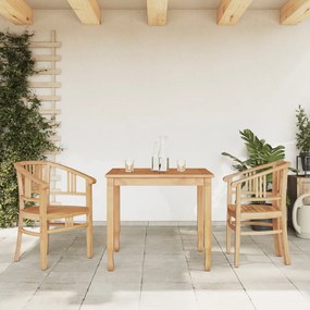 3155753 vidaXL Set mobilier pentru grădină, 3 piese, lemn masiv de tec