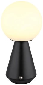 Lampă LED tactilă reîncărcabilă dimabilă de masă Globo 21029S SORA 1,5W/5V 1800 mAh negru