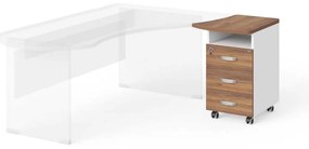 Sertare Manager 53,5 x 59,3 cm, dreapta, nuca warmia / alb