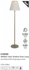 Lampadar solar/Lampa de podea exterior IP44 Venice