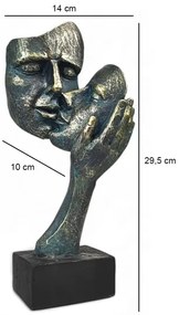 Decorațiune pentru masă 35 x 22 x 13 cm, din rășină cu patină