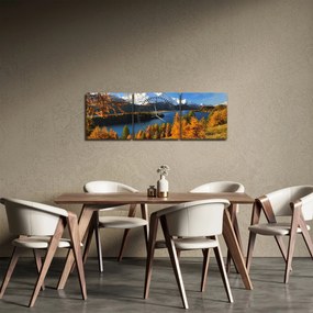 Tablou - Toamna în Alpi (cu ceas) (90x30 cm)