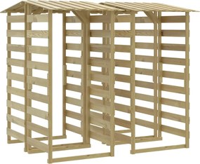 vidaXL Pergole cu acoperiș, 4 buc., 100x90x200 cm, lemn de pin tratat