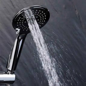 Set de duș argintiu mat din plastic 70 cm cu duș de mână Hydro – douceur d'intérieur