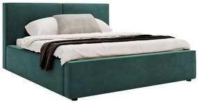 Pat de o persoană 120 cm Sekozzo (Verde) (cu somieră) (cu sp. depozitare). 1103556