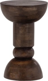 Măsuță auxiliară rotundă din lemn de mango ø 46 cm Emel – WOOOD