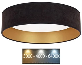 Plafonieră LED Brilagi VELVET LED/24W/230V 3000/4000/6400K negru/auriu
