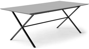 Masă de dining gri antracit extensibilă 100x210 cm Meza – Hammel Furniture