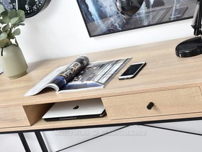 Masă PC Nills (stejar + negru). 1109797