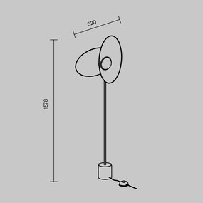 Lampa de podea LED moderna Evolution alb