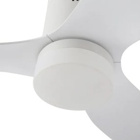 ZEVENTI - Ventilator de tavan LED PADUA LED/18W/230V Wi-Fi Tuya alb + telecomandă