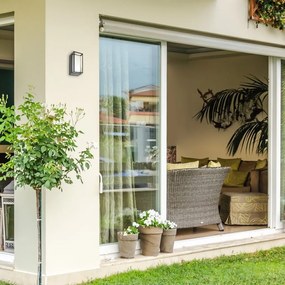 Aplica LED de perete pentru iluminat exterior IP65 Mendoza antracit, alb