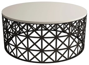 Măsuță de cafea Vutada (crem + negru). 1093339
