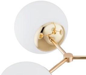 Lustră pe tijă FOTON 4xE14/40W/230V aurie/albă