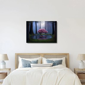 Tablou pe sticlă - Noapte magică (70x50 cm)