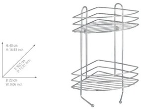WENKO 15498100 - Etajeră EXCLUSIVE de colț, 23 x 30,5 cm, crom lucios