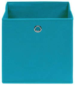 Cutii depozitare, 4 buc., bleu, 28x28x28 cm, textil netesut 4, Bleu, 1