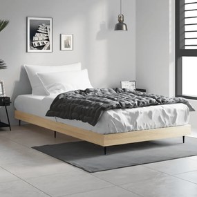vidaXL Cadru pat fără saltea stejar sonoma 100x200 cm lemn prelucrat