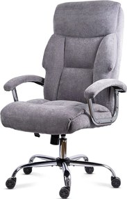 Scaun directorial din stofă cu bază metalică și arcuri OFF 709 gri