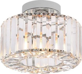 Plafonieră VETRO 1xE27/15W/230V, Ø 24,5 cm, crom mat