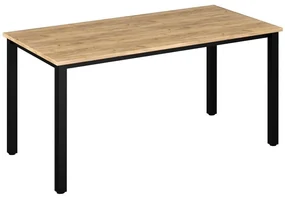 Masă PC Klodekas 7 (Stejar artisan + Negru) . 1097180