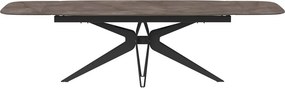 Set lemn masiv masă și scaune Hexagon - 400 × 120 × 75 cm, 8 scaune