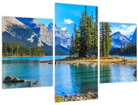 Tablou - Peisaj montan cu râu (90x60 cm)