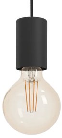 Lustră pe cablu Eglo 390268 HUEBRO 6xE27/40W/230V negru