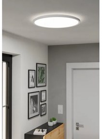 Plafonieră LED dimabilă de exterior Eglo 901459 ROVITO-R 16,8W/230V d. 50 cm IP44 alb + telecomandă
