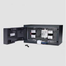 Brilagi - Aplică de perete LED pentru exterior DOUBLE CUBE LED/12W/230V neagră IP65