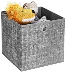 Set de 6 cutii de depozitare CURAN, gri