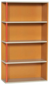 Bibliotecă de perete portocalie din lemn masiv de frasin 60x109 cm Apollo – Hübsch