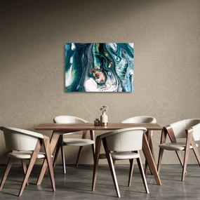Tablou pe sticlă cu abstracție (70x50 cm)
