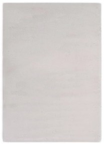 vidaXL Covor, gri, 120 x 160 cm, blană ecologică de iepure