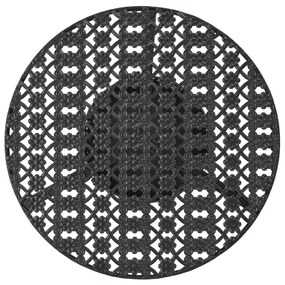 245939 vidaXL Masă de bistro, negru, 40 x 70 cm, metal
