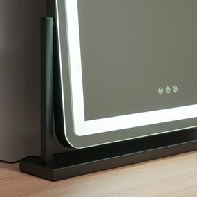 BRILAGI - Oglindă pentru machiaj LED reglabilă CALIFORNIA LED/25W/230V 55x44 cm neagră