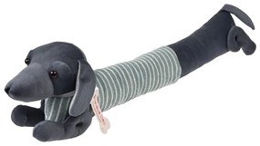 Protecție anti-curent pentru ușă verde-gri 17x76 cm Sausage Dog – Rex London