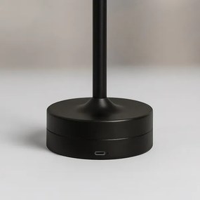 Lampă de birou LED tactilă reîncărcabilă TAVOLO LED/2,5W/5V 2400 mAh 3000-6000K neagră