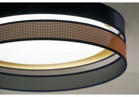 Duolla-Plafonieră LED ROLLER DUO SHINY LED/24W/230V d. 45 cm albastru/cupru