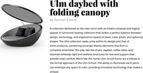 Pat de zi cu parasolar design modern premium lounge ULM