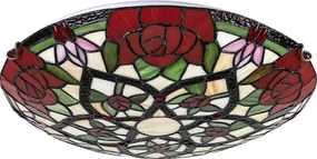 Brilagi - Plafonieră Tiffany cu vitralii GARLAN, 2xE27/60W/230V