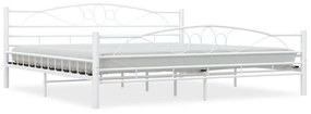 285306 vidaXL Cadru de pat, alb, 200 x 200 cm, metal