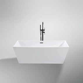CUBE Cadă de baie freestanding, negru, 170x75x58 cm