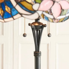 Endon 64323 - Lampă de podea Tiffany SULLIVAN, 2xE27/60W/230V, Ø 56 cm