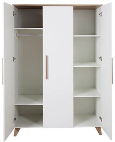 Șifonier de copii alb 118x190 cm – Roba