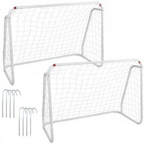 Poartă de fotbal Aldotrade 124 x 96 x 61 cm , set de 2 buc.