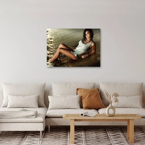Tablou cu femeie pe plajă (70x50 cm)