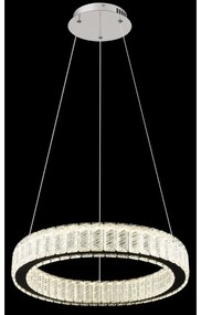 Lustra LED cu telecomanda design modern Mucky crom 50cm